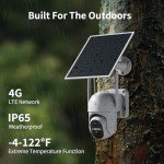 2 Pack 4G LTE Solar Security Cameras