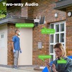 Wireless 4MP Solar Security Camera for Outdoors