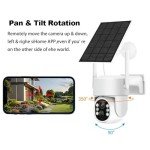 FUSHERUI 4MP Wireless Solar Outdoor Security Camera