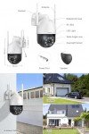 Jennov 5MP Security Cameras Outdoor Wireless, Add-On Camera, Auto Tracking, 24/7 Recording, Color Night Vision, Motion Detection, 2-way audio, Only Work WiFi NVR