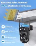 Wireless 4K Solar Outdoor Security Cameras