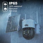 Wireless 4MP Solar Security Camera for Outdoors