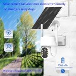 FUSHERUI 4MP Wireless Solar Outdoor Security Camera