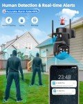 Wireless 4K Solar Outdoor Security Cameras