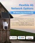 4G LTE No WiFi Solar Security Camera 2.5K