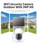 360° Wireless Solar Security Camera with Motion Detection