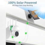 Outdoor Wireless 4MP Solar-Powered Security Camera