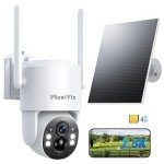 MaxiViz 4G LTE Solar Security Camera with Night Vision