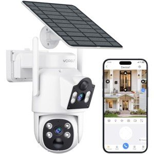 VORGUT 6MP Solar PTZ Security Camera System