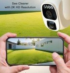Luowice Wireless Solar Security Camera with Night Vision