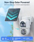 VORGUT 6MP Solar PTZ Security Camera System