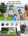 Wireless 4K Solar Outdoor Security Cameras