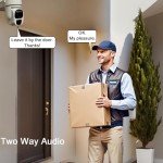 Luowice Wireless Solar Security Camera with Night Vision