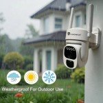 Luowice Wireless Solar Security Camera with Night Vision