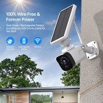 Solar Wireless Outdoor Security Camera System (2-Pack)