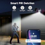 Solar Wireless Security Camera with 2K Video and Spotlight
