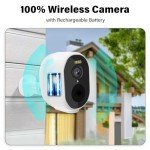 Burlink Wireless Outdoor Security Camera with Spotlight