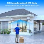 Solar Wireless Outdoor Security Camera System (2-Pack)