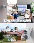 VORGUT 6MP Solar PTZ Security Camera System