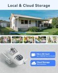 VORGUT 6MP Solar PTZ Security Camera System