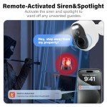 Burlink Wireless Outdoor Security Camera with Spotlight