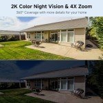 Wireless 2K Outdoor Security Camera with Solar Power