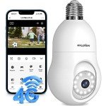 LaView 360° 4G LTE Light Bulb Security Camera
