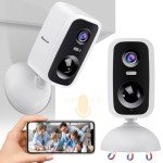 Wireless Outdoor Security Camera 2-Pack - HD, Night Vision