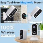 Wireless Outdoor Security Camera 2-Pack - HD, Night Vision