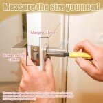 2-Pack 45mm Stainless Steel Door Latch Lock