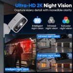 Wireless Outdoor Security Camera 2-Pack - HD, Night Vision
