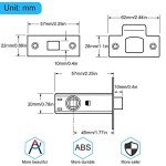 5-Pack Chrome Tubular Mortice Latch for Doors