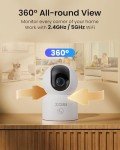 ZOSI 360° WiFi Indoor Security Camera with Night Vision
