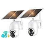 PESAIR 4G LTE Solar Surveillance Camera Set