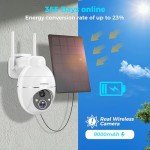 Aomeisi 5MP Solar Outdoor Security Camera