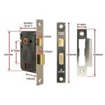 TSS 3-Lever Mortice Lock with 2 Keys