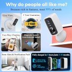Wireless Outdoor Security Camera 2-Pack - HD, Night Vision