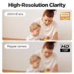 Pet Monitoring Indoor Security Camera with Night Vision