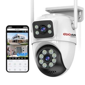 Outdoor 6MP Dual Lens PTZ Security Camera