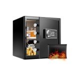 Compact Fireproof Waterproof Security Safe with Keypad