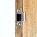Satin Nickel Mortice Door Latch - 2 Pack