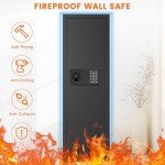 Fireproof In-Wall Safe with Combination Lock