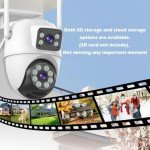 Outdoor 6MP Dual Lens PTZ Security Camera