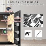 Compact Fireproof Waterproof Security Safe with Keypad