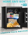Fireproof Home Safe with Smart Keypad Security