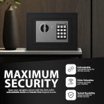 ZENO Small Digital Safe with Keypad & Backup Keys