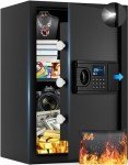 Fireproof Waterproof Home Safe with Digital Keypad