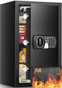 Digital Fireproof Safe Box with Keypad Lock