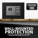 ZENO Small Digital Safe with Keypad & Backup Keys