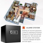 Compact Fireproof Waterproof Security Safe with Keypad